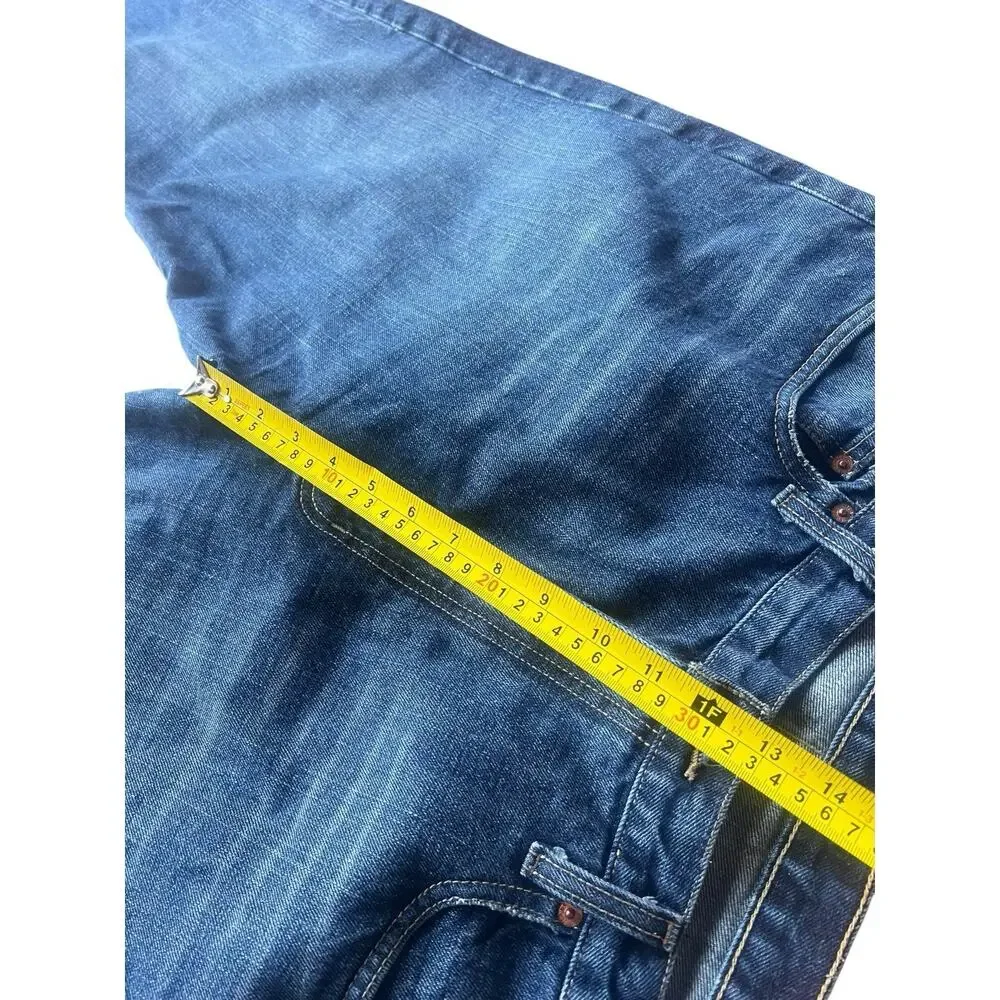 Vintage Polo Ralph Lauren Hayden Jeans Size 40x32 Blue Straight Denim Distressed